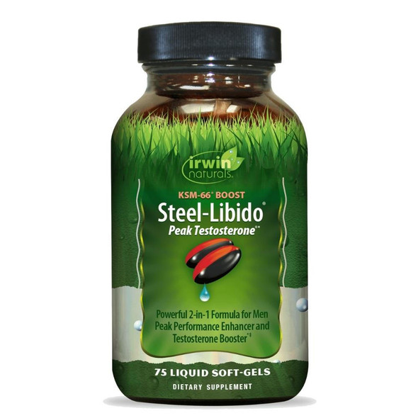 Irwin Naturals Irwin Steel-Libido Peak Testosterone 75 Liquid Soft Gels 