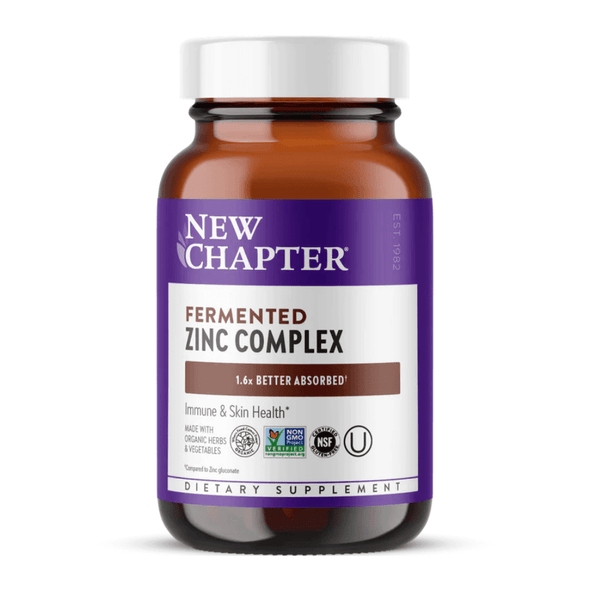  New Chapter Fermented Zinc Food Complex 90 Tablets 