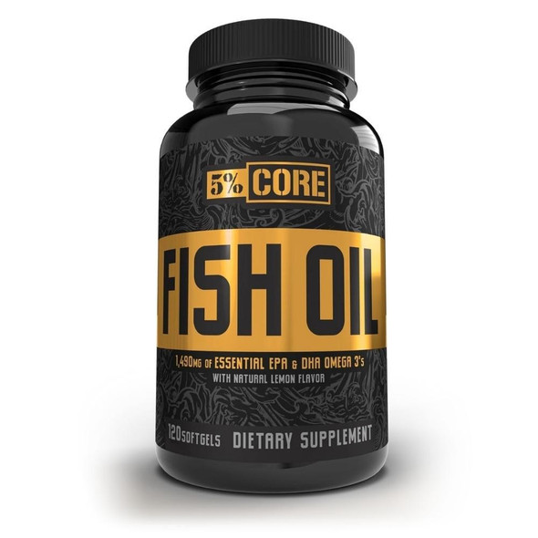  5% Nutrition Core Fish Oil 120 Soft Gels 