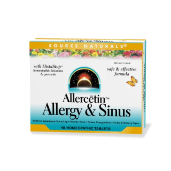  Source Naturals Allercetin Allergy & Sinus 48 Tablets 
