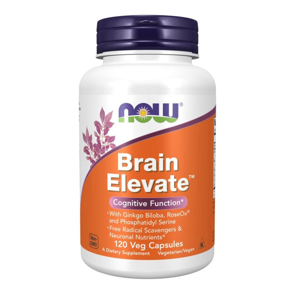  Now Foods BRAIN ELEVATE 120 Vege Capsules 