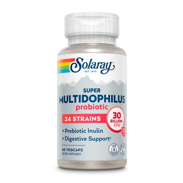 Solaray Super Multidophilus 24 strain 30 Billion CFU 60 Caspsules 