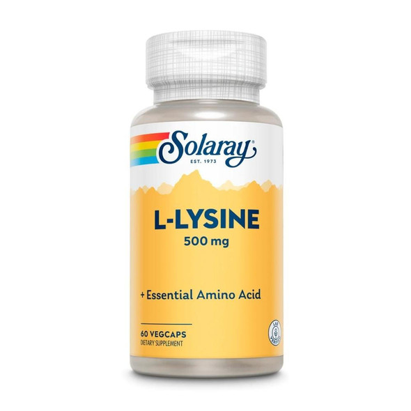 Solaray L-LYSINE 500mg 60 Capsules 