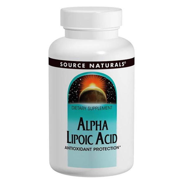  Source Naturals Alpha Lipoic Acid 200mg 60 Tablets 