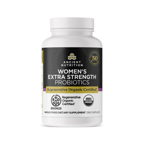  Ancient Nutrition Women's Extra Strength Probiotics 60 Capsules 