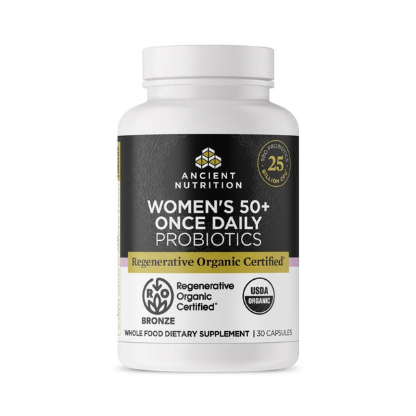  Ancient Nutrition Women's 50 Once Daily Probiotics 30 Capsules 