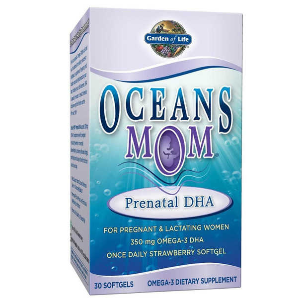  Garden of Life Ocean's Mom Prenatal DHA 30 Gels 