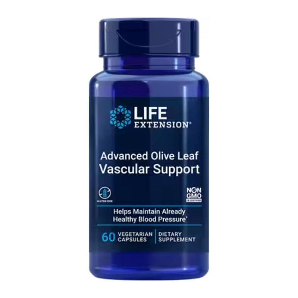  Life Extension Advanced Olive Leaf Vascular Support 60 Vege Caps 