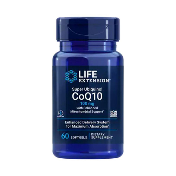  Life Extension Super Ubiquinol CoQ10 with Enhanced Mitochondrial Support 60 Soft Gels 