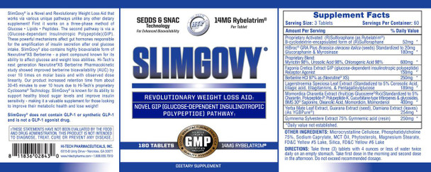  Hi-Tech Pharmaceuticals Slimgovy 180 ct (Was Slimaglutide) 