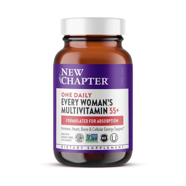  New Chapter Every Woman's Once Daily Multivitamin 55+ 24 Tablets 