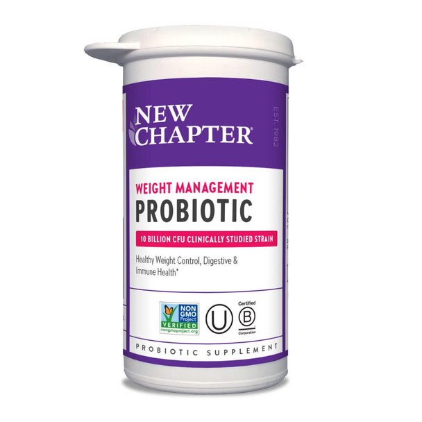  New Chapter Weight Management Probiotic 60 Capsules 