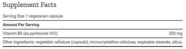  Life Extension Vitamin B6 250mg 100 Capsules 