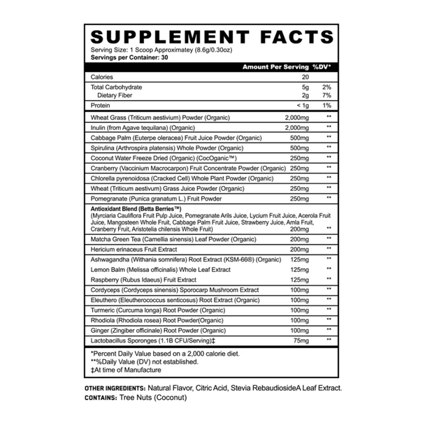  Panda Supps Greens 30 Servings 