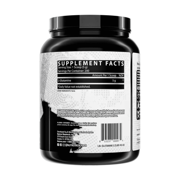 Nutrex Research Nutrex Glutamine Pure 200 Servings 