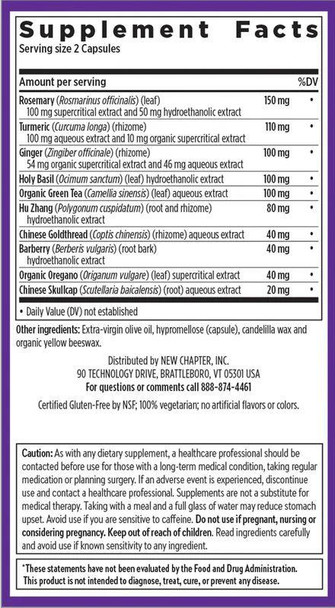  New Chapter Zyflamend 60 Veggie Capsules 