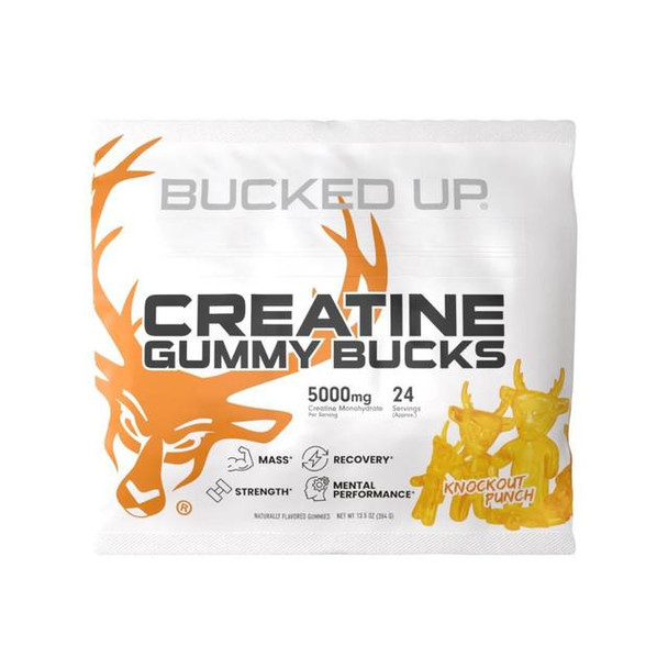  Bucked Up Creatine Gummies 24 Servings 