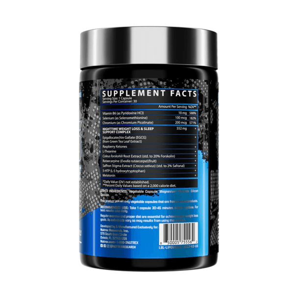 Nutrex Research Nutrex Lipo-6 Nighttime 30 Capsules 