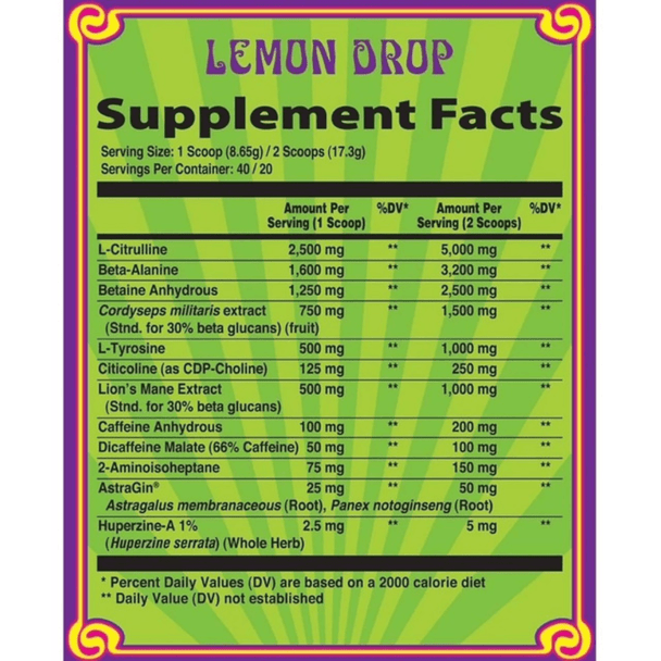  Heroic Harvest Escape Fungi Infused Preworkout 