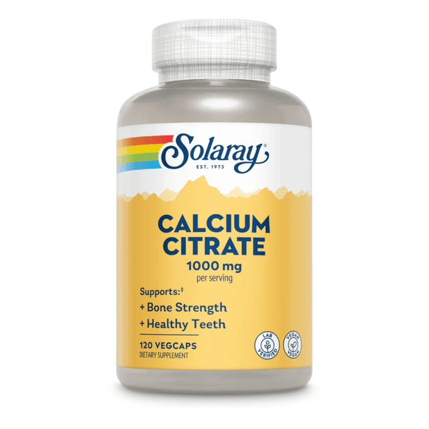  Solaray Calcium Citrate 1,000mg 120 Capsules 