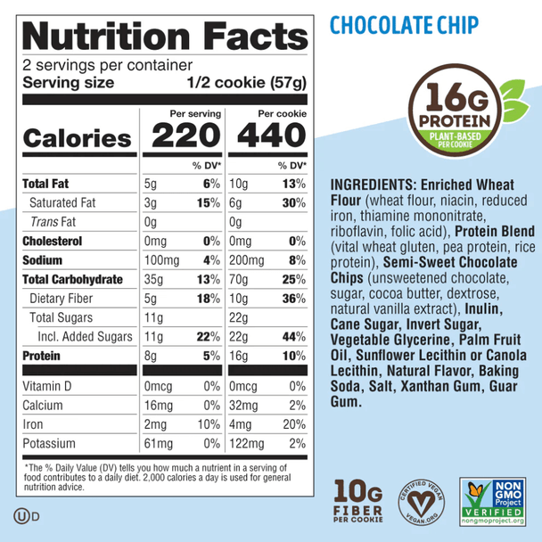  Lenny & Larry's Complete Cookie Single Chocolate Chip Cookie 