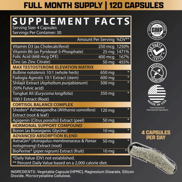 Nutrex Research Nutrex Alpha-T Magnum 120 Capsules 