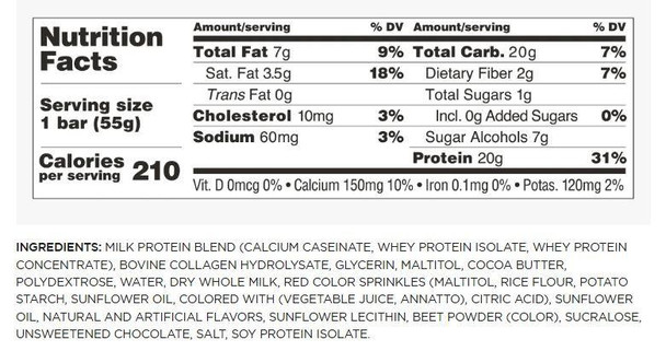  Barebells Peppermint Bark Limited Edition Holiday Bar Single Bar 