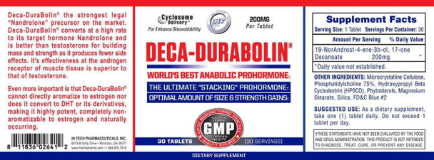Hi-Tech Pharmaceuticals Hi Tech Pharmaceuticals Deca-Durabolin 30 Tablets 