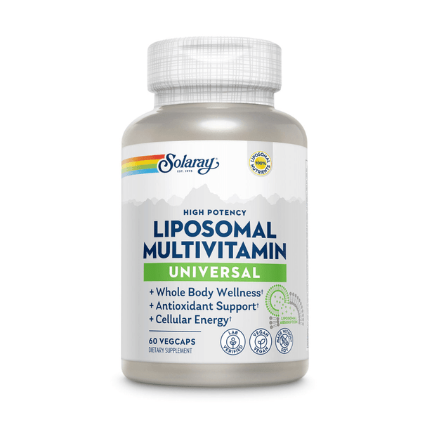  CLEARANCE: Solaray Liposomal Multivitamin Universal 60ct EXP 02/2026 