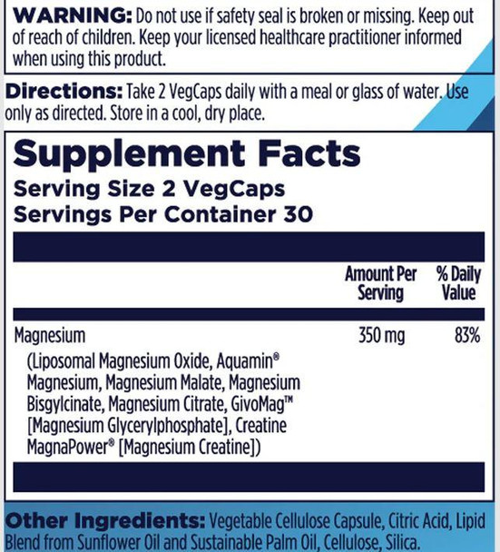 Kal KAL Magnesium 7 Complex 60 Capsules 