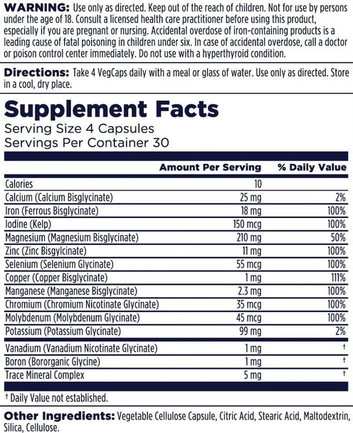 Kal KAL Total Mineral+ 120 Capsules 
