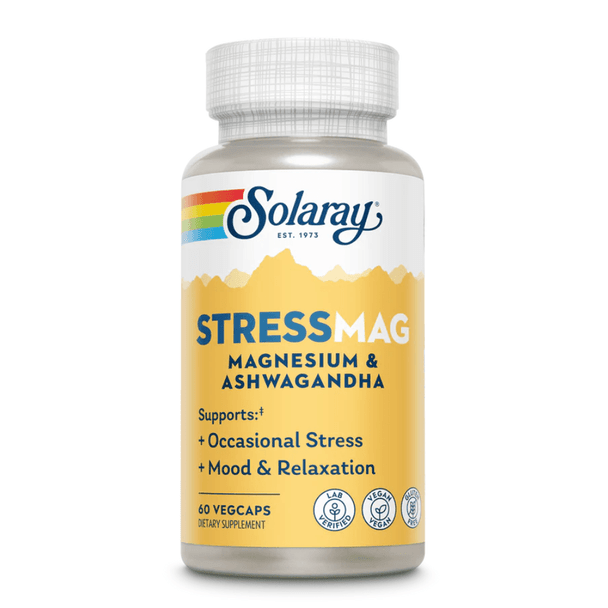  Solaray StressMag 60 Capsules 