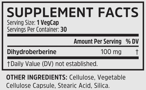  ZHOU Dihydroberberine 30 Capsules 
