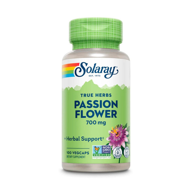  Solaray Passion Flower 700mg 100 Capsules 