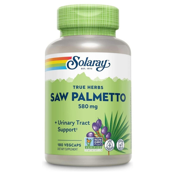  Solaray Saw Palmetto Berries 580mg 180 Capsules 