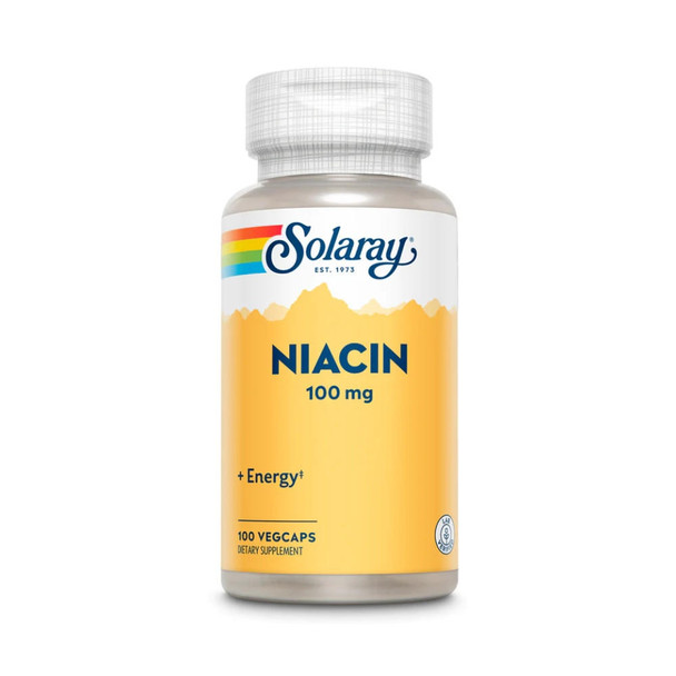  Solaray Niacin 100mg 100 Capsules 