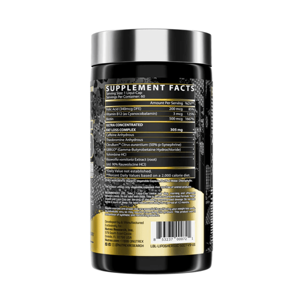  Nutrex Research Lipo 6 Black Hers Ultra Concentrate 60 Caps 