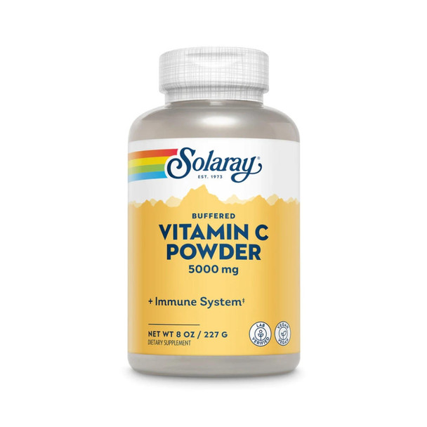  Solaray Buffered Vitamin C Powder 5000mg 227 Grams 