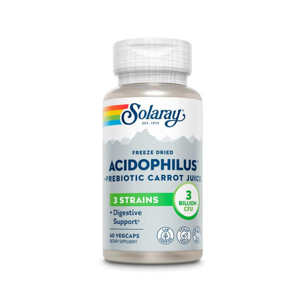  Solaray Acidophilus + Carrot Juice 60 Capsules 