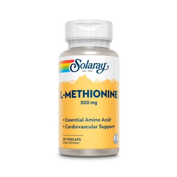  Solaray Free Form L-Methionine 500mg 30 Capsules 