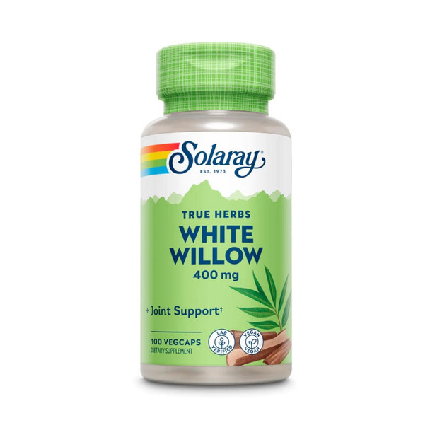  Solaray White Willow Bark 400mg 100 Capsules 