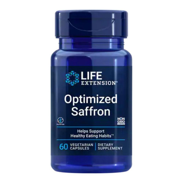  Life Extension Optimized Saffron w/Satiereal 60 Vege Capsules 