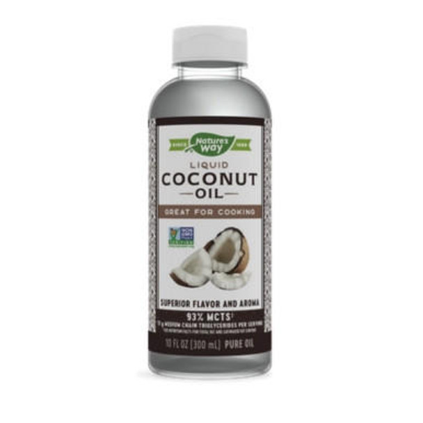  Nature's Way Liquid Coconut Oil 10 Oz 