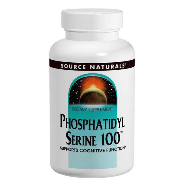  Source Naturals Phosphatidyl Serine 100mg 60 Vege Capsules 