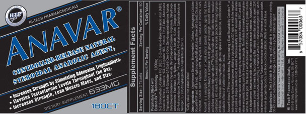  Hi-Tech Pharmaceuticals Anavar 180 Tabs 