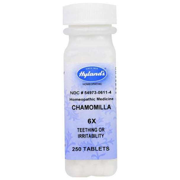 Hylands Chamomilla 6X 250 Tabs Other Supplements Hylands  (1059016802347)