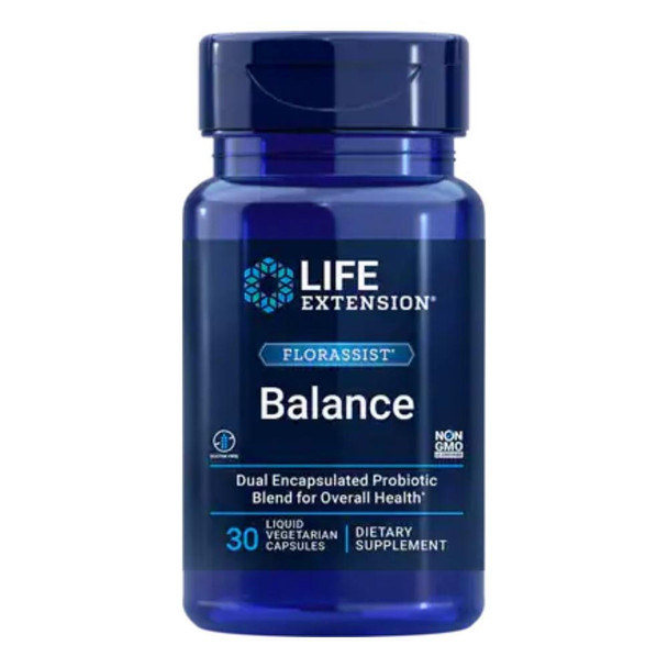  Life Extension FlorAssist 30 Vege Capsules 