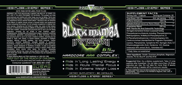 Innovative Labs Innovative Diet Labs Black Mamba 90 Capsules 