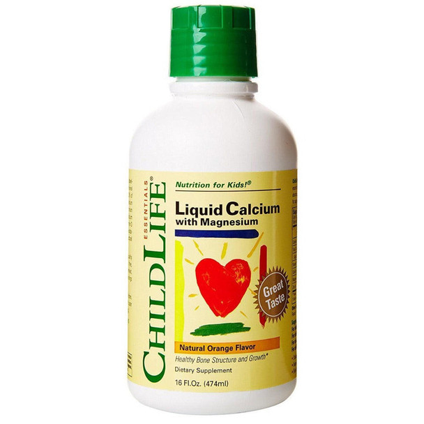  ChildLife Liquid Calcium with Magnesium Natural Orange 16 Fl Oz 