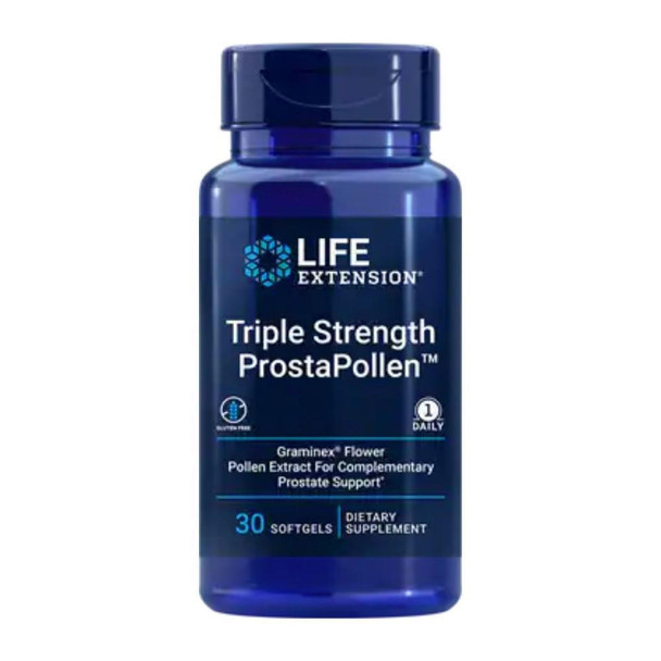  Life Extension Triple Strength ProstaPollen 30 Soft Gels 